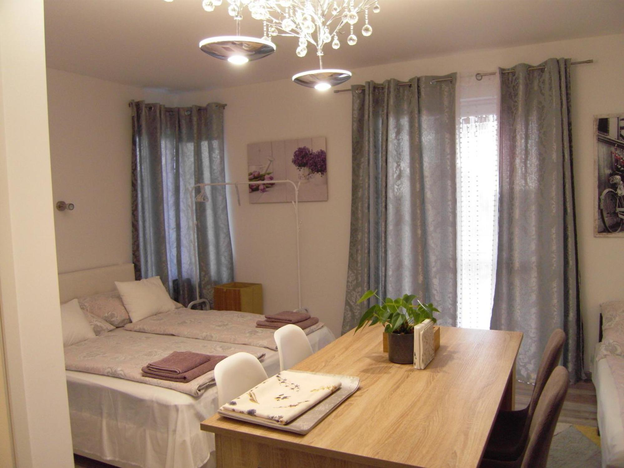 Edina Vendeghaz-Gyenesdias Apartment Bagian luar foto